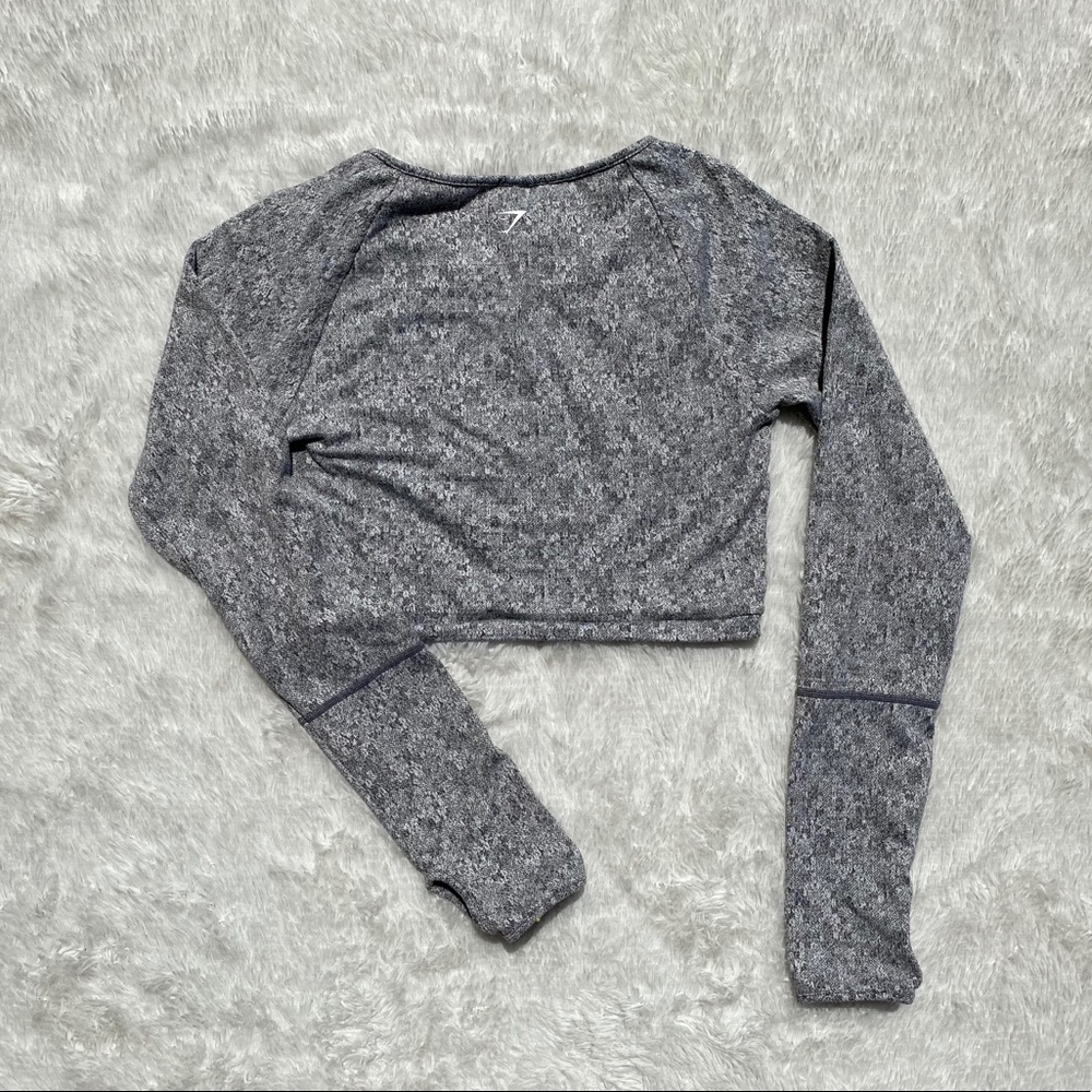 gymshark gray cropped